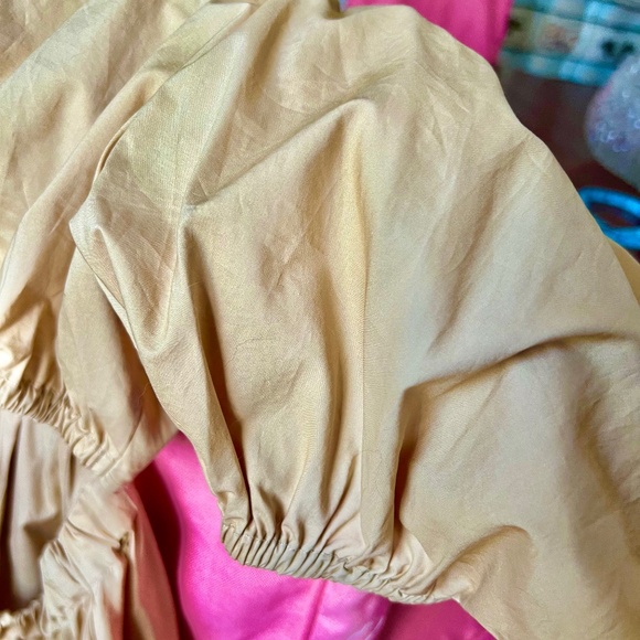 New with Tags Ulla Johnson Claire Cutout Cotton  Midi Dress Cedar - Picture 7 of 11